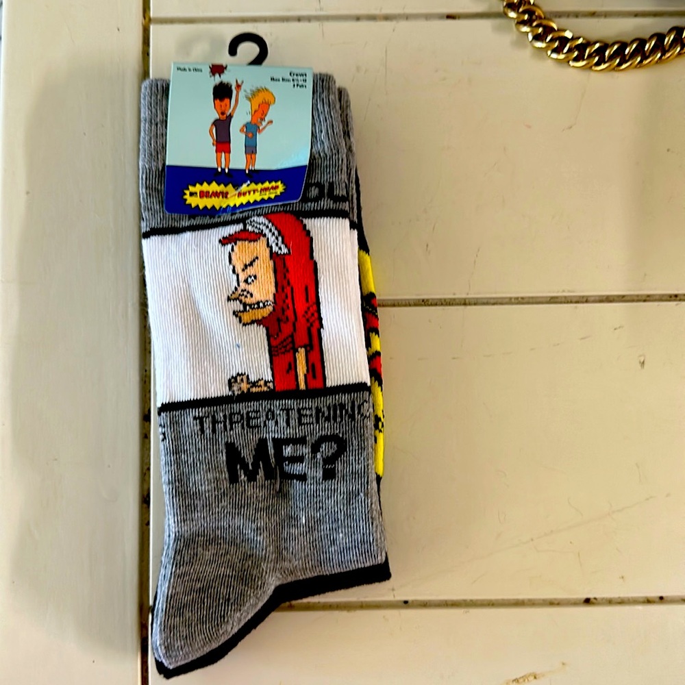 Beavis Butthead socks by MTV new never worn